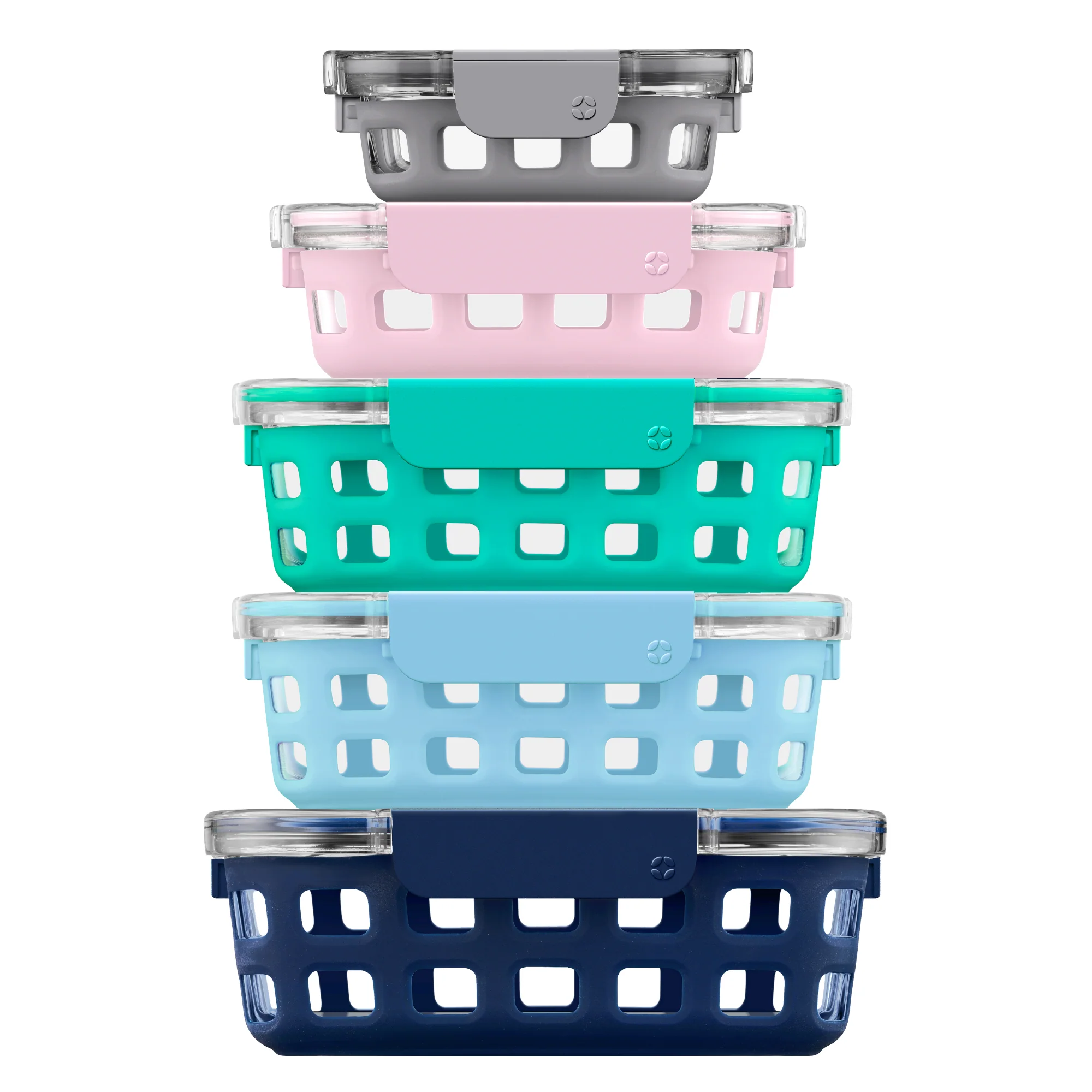 Ello Duraglass? Multi Pack Meal Prep Containers, Set of 5