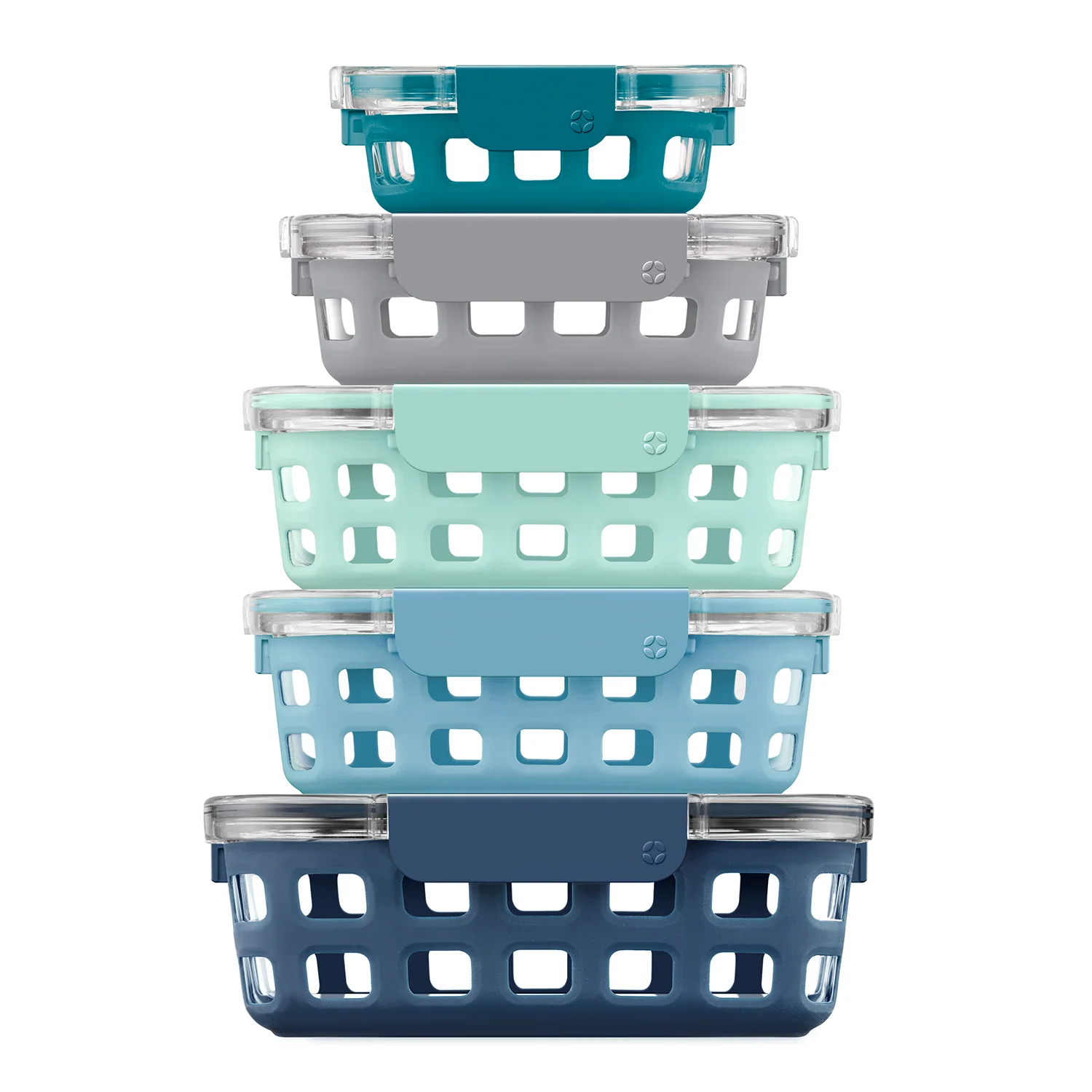 Ello Duraglass? Multi Pack Meal Prep Containers, Set of 5 3 Ello Duraglass? Multi Pack Meal Prep Containers, Set of 5