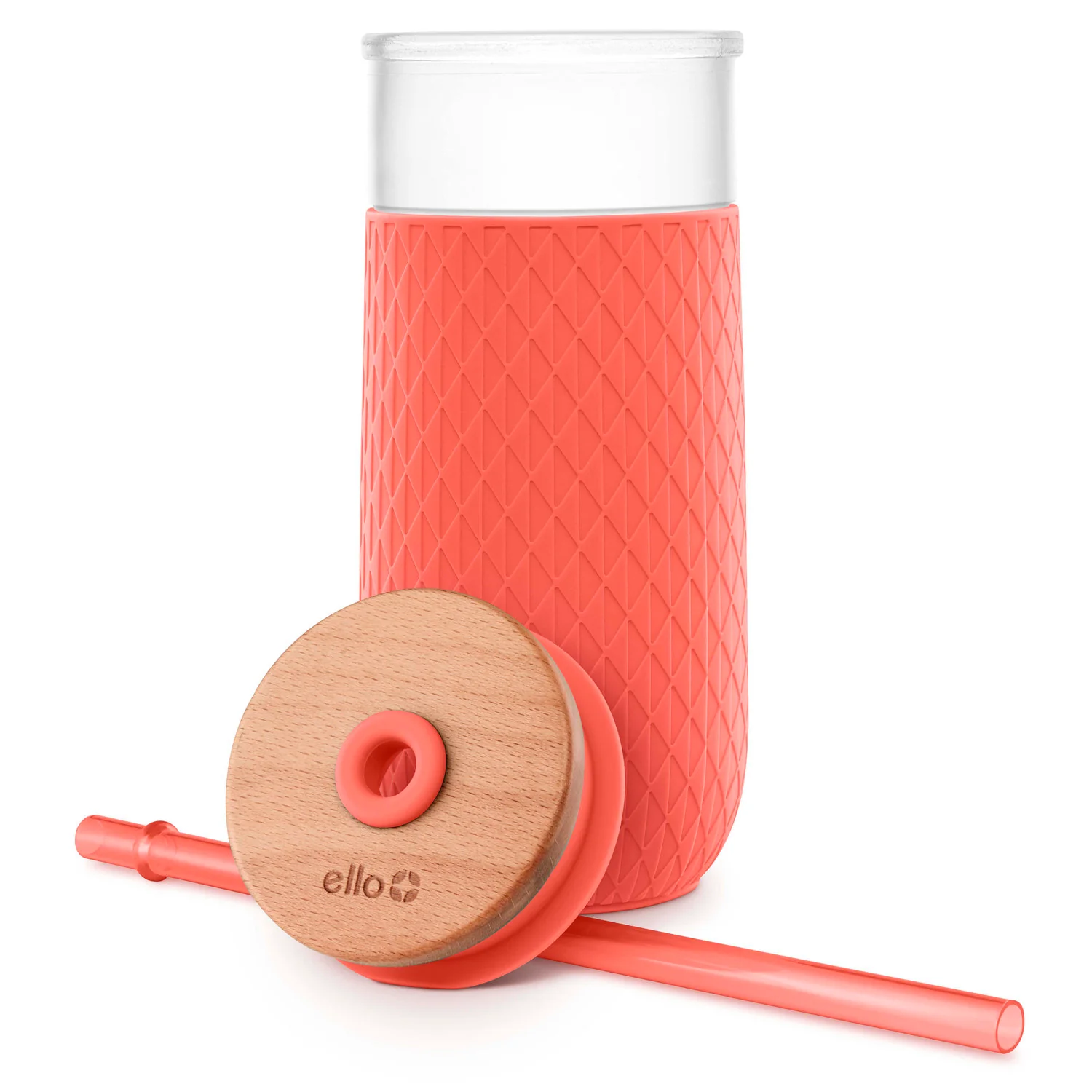 Devon 18oz Glass Tumbler with Straw