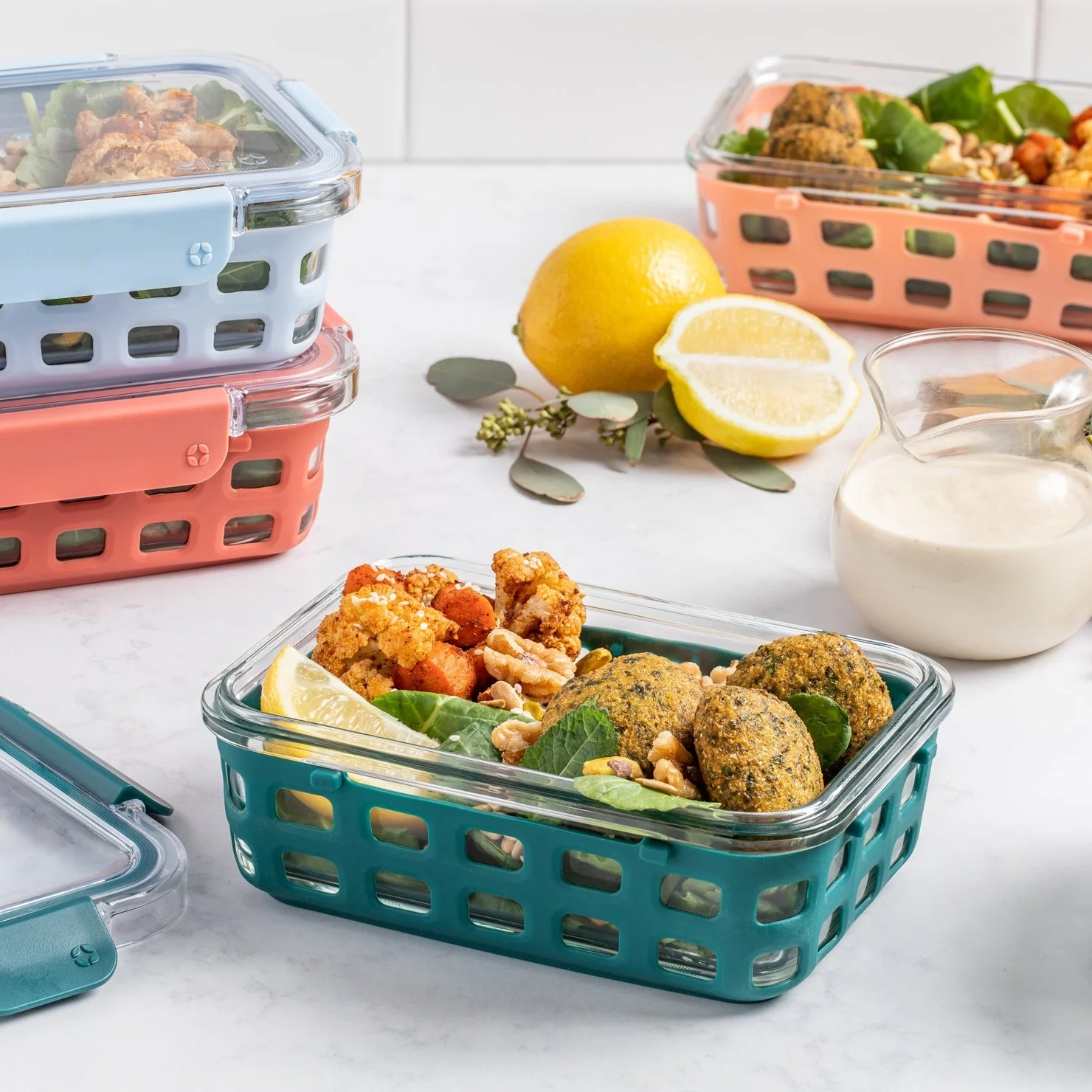 Duraglass? Meal Prep Containers, Set of 5 3 Duraglass? Meal Prep Containers, Set of 5