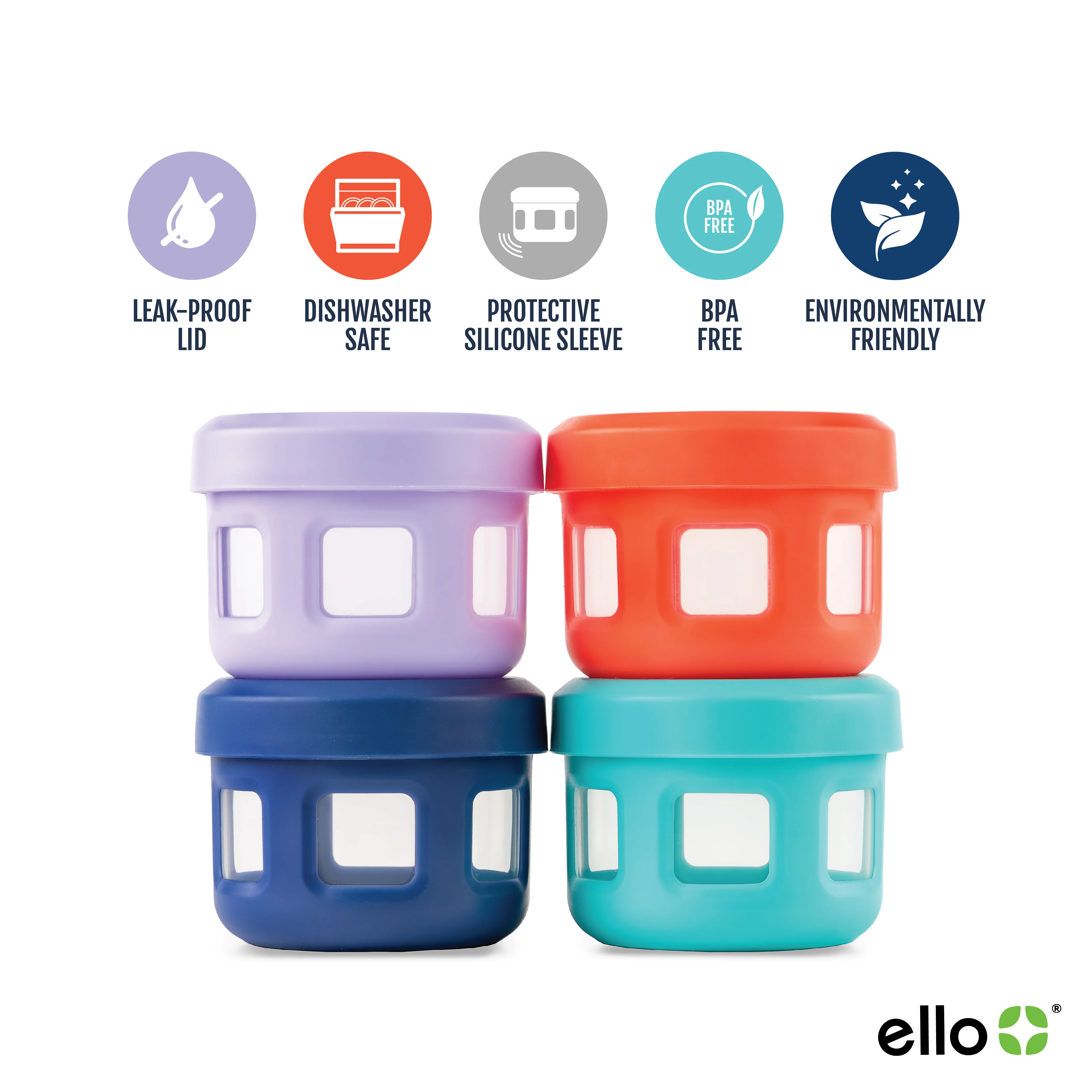 Plastic Condiment Containers, Set of 4 3 Plastic Condiment Containers, Set of 4