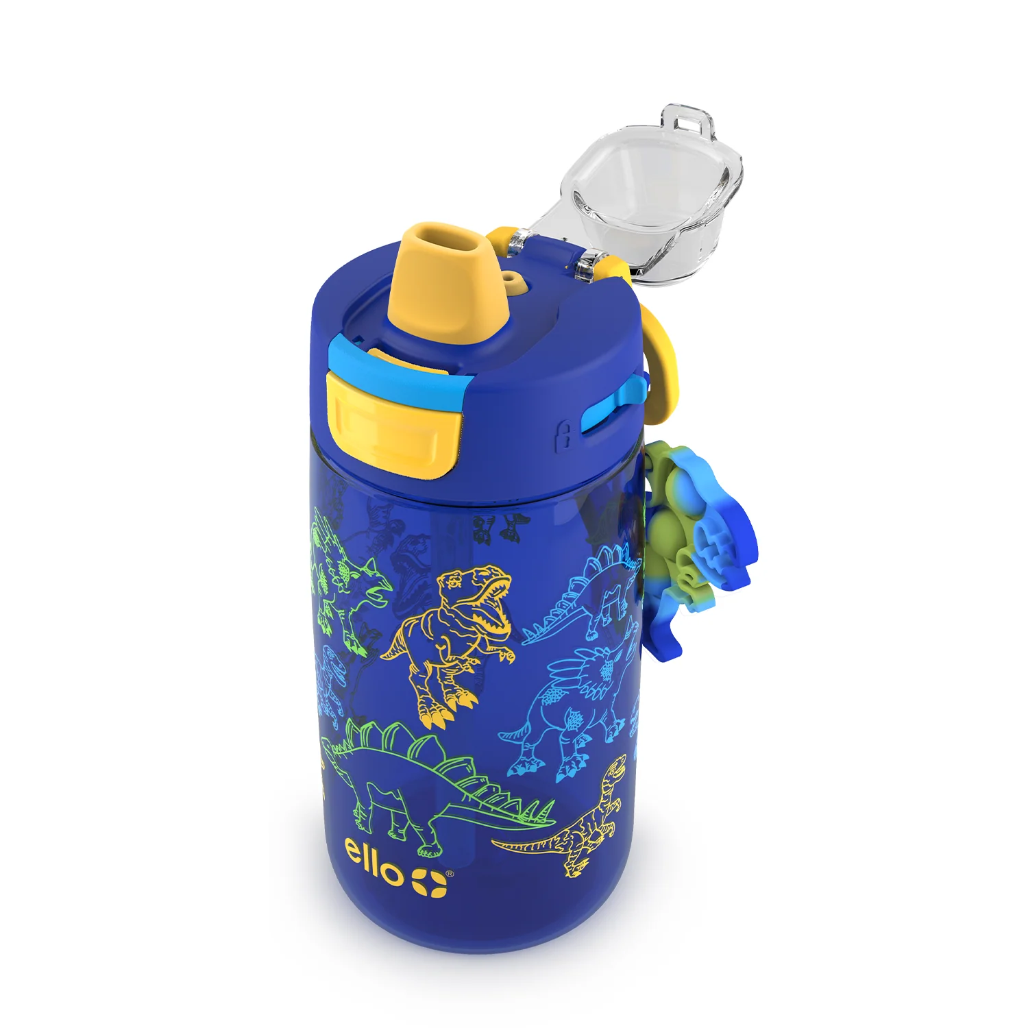 Colby Pop! 14oz Plastic Kids Water Bottle With Fidget Charm 7 Colby Pop! 14oz Plastic Kids Water Bottle With Fidget Charm