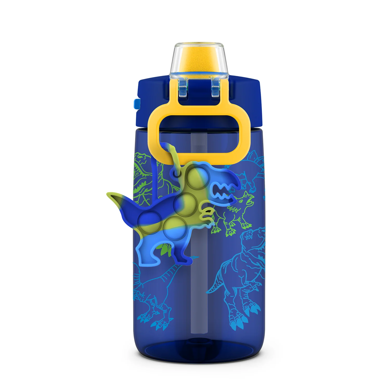 Colby Pop! 14oz Plastic Kids Water Bottle With Fidget Charm 8 Colby Pop! 14oz Plastic Kids Water Bottle With Fidget Charm