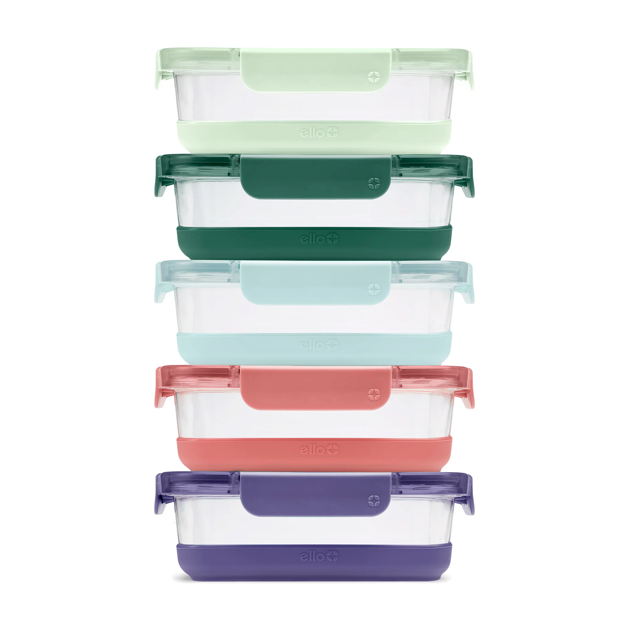 Ello Duraglass Refresh? Meal Prep Containers, Set of 5 10 Ello Duraglass Refresh? Meal Prep Containers, Set of 5