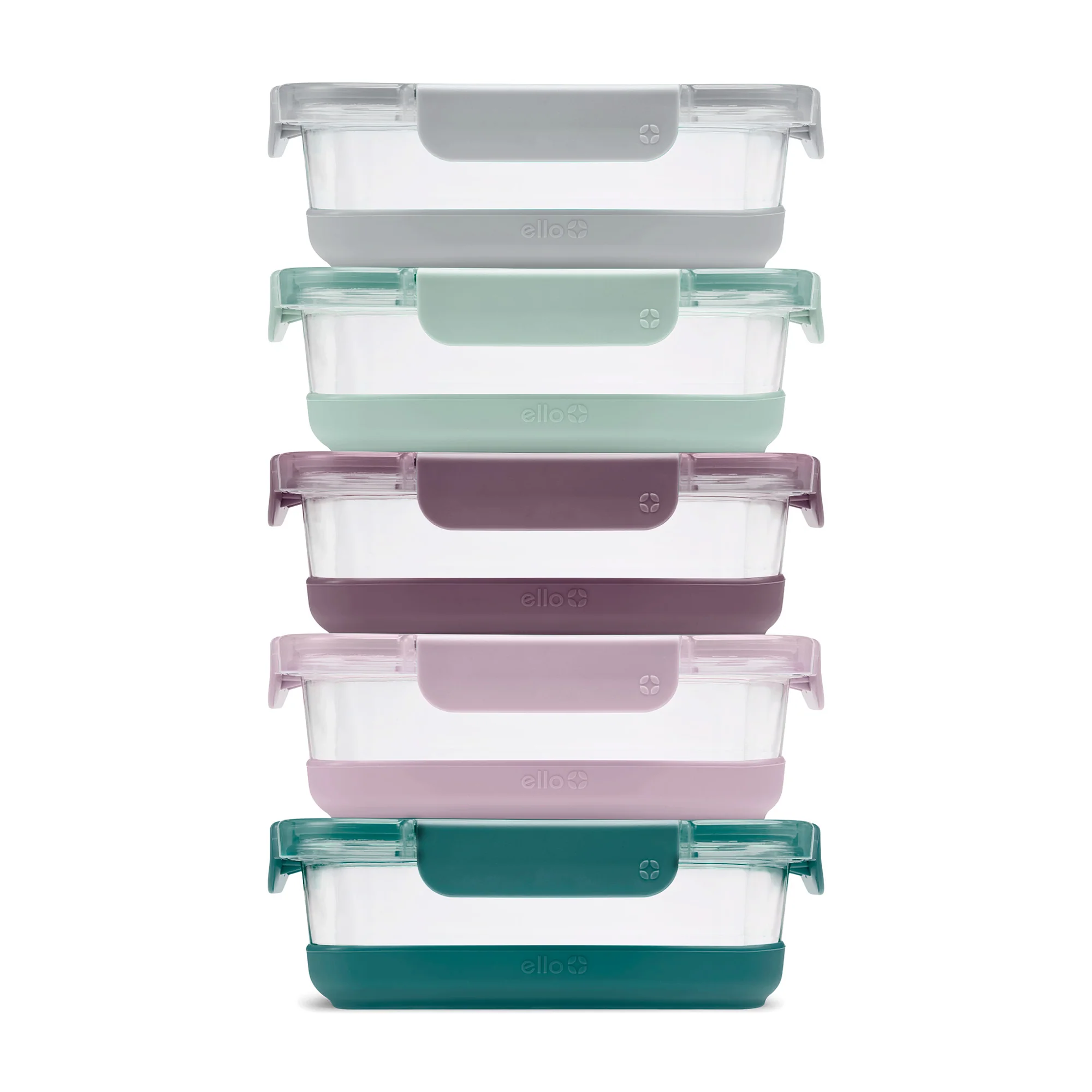 Ello Duraglass Refresh? Meal Prep Containers, Set of 5 12 Ello Duraglass Refresh? Meal Prep Containers, Set of 5