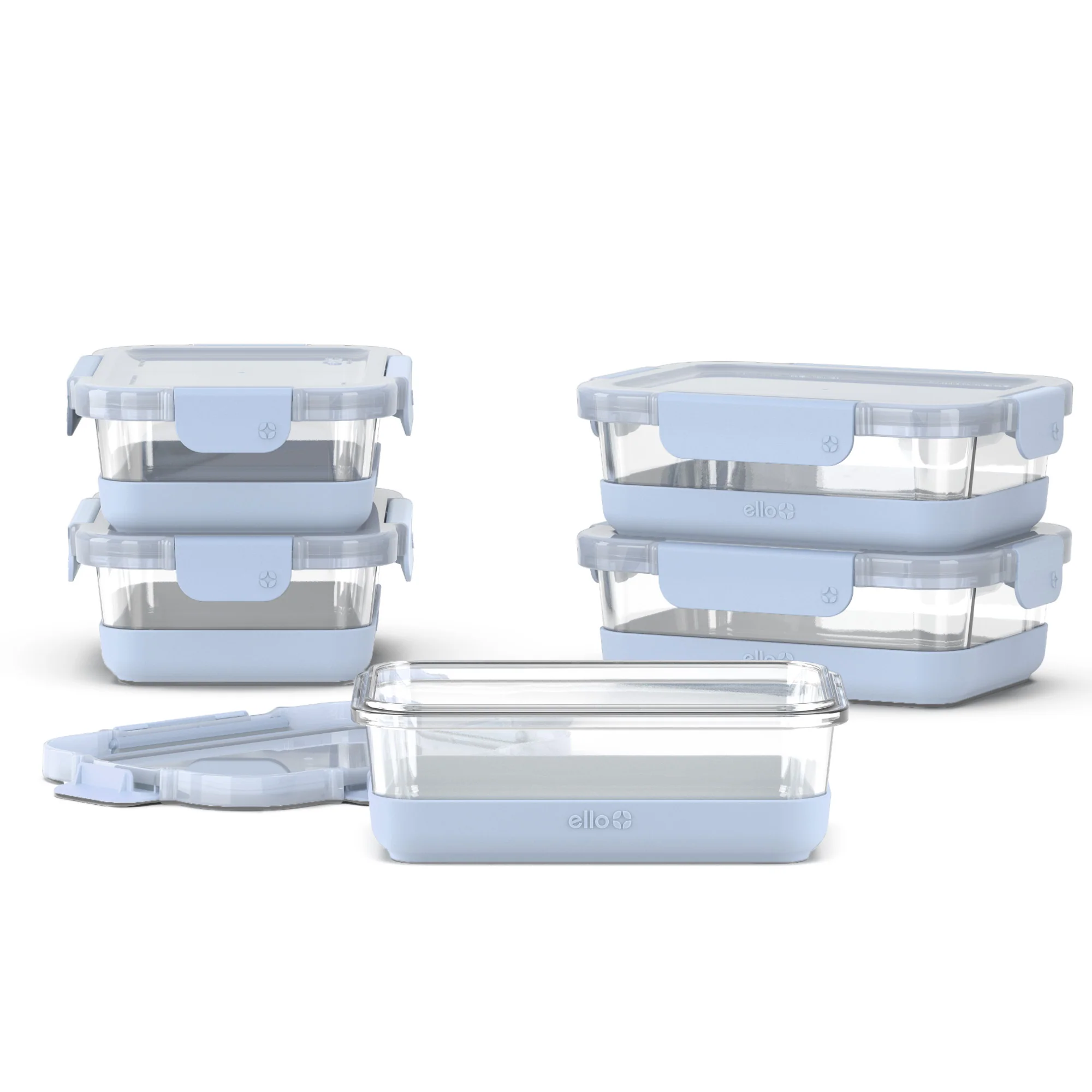 Ello Duraglass Refresh? Meal Prep Containers, Set of 5 8 Ello Duraglass Refresh? Meal Prep Containers, Set of 5