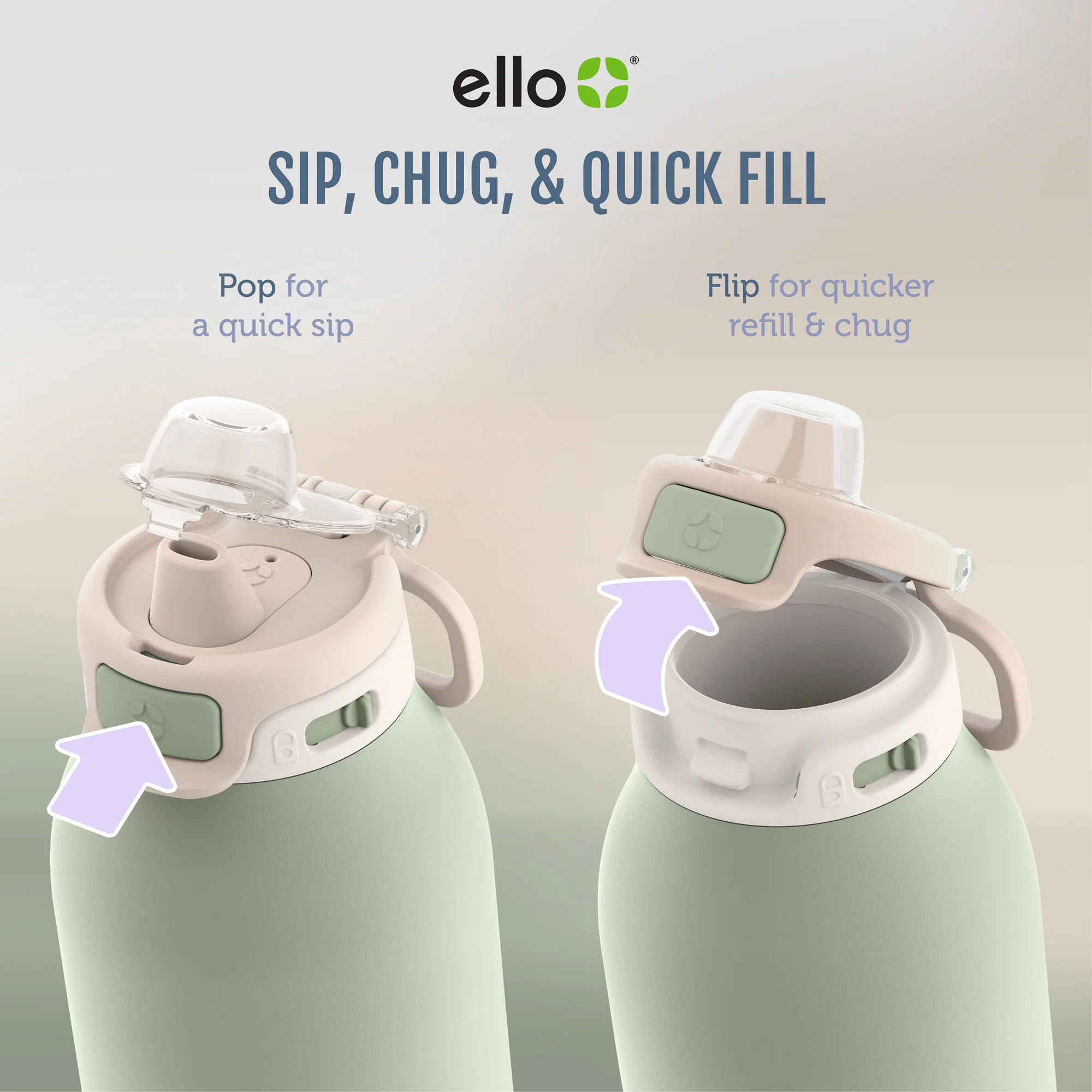 Pop & Fill Stainless Steel Water Bottle 24 Pop & Fill Stainless Steel Water Bottle