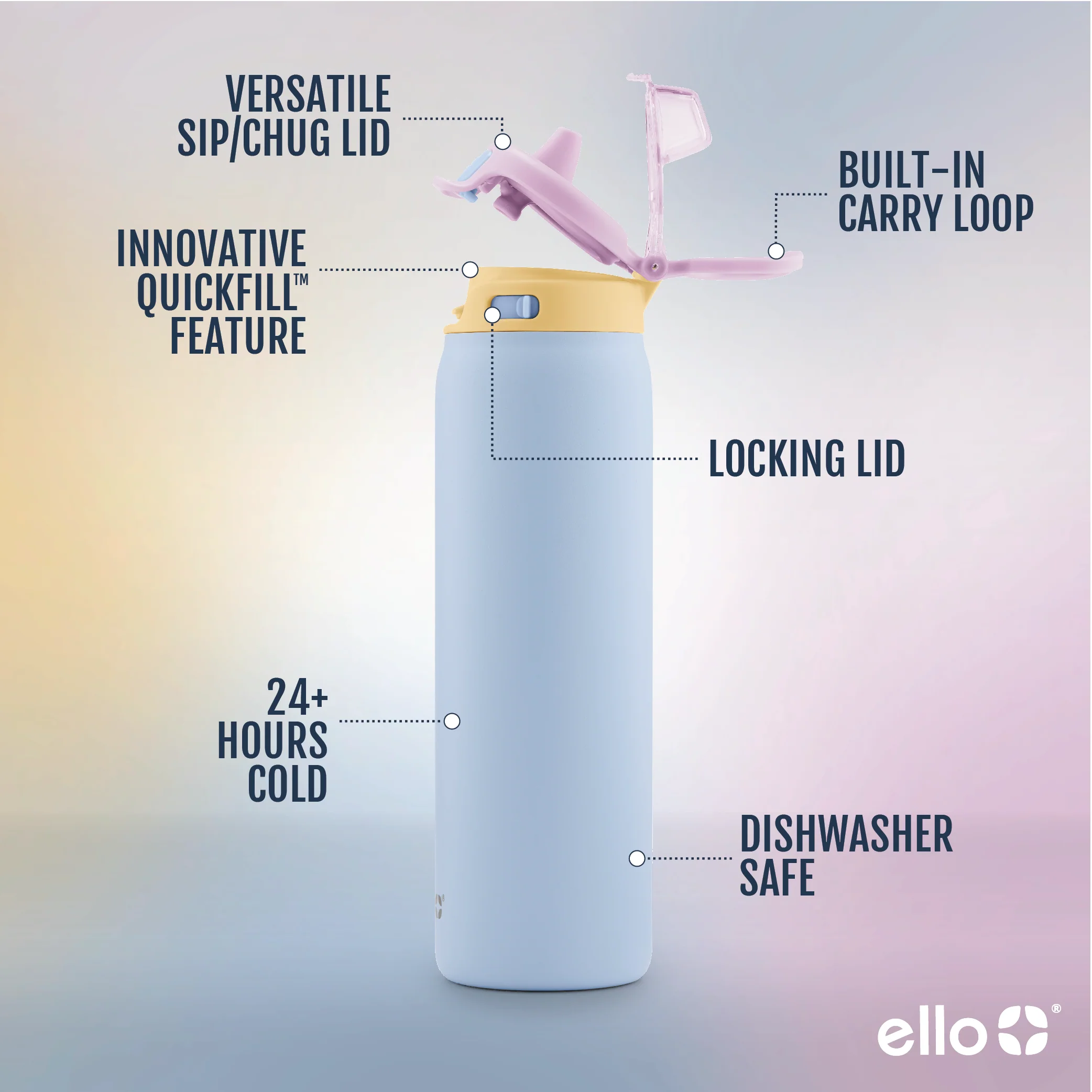 Pop & Fill Stainless Steel Water Bottle 54 Pop & Fill Stainless Steel Water Bottle