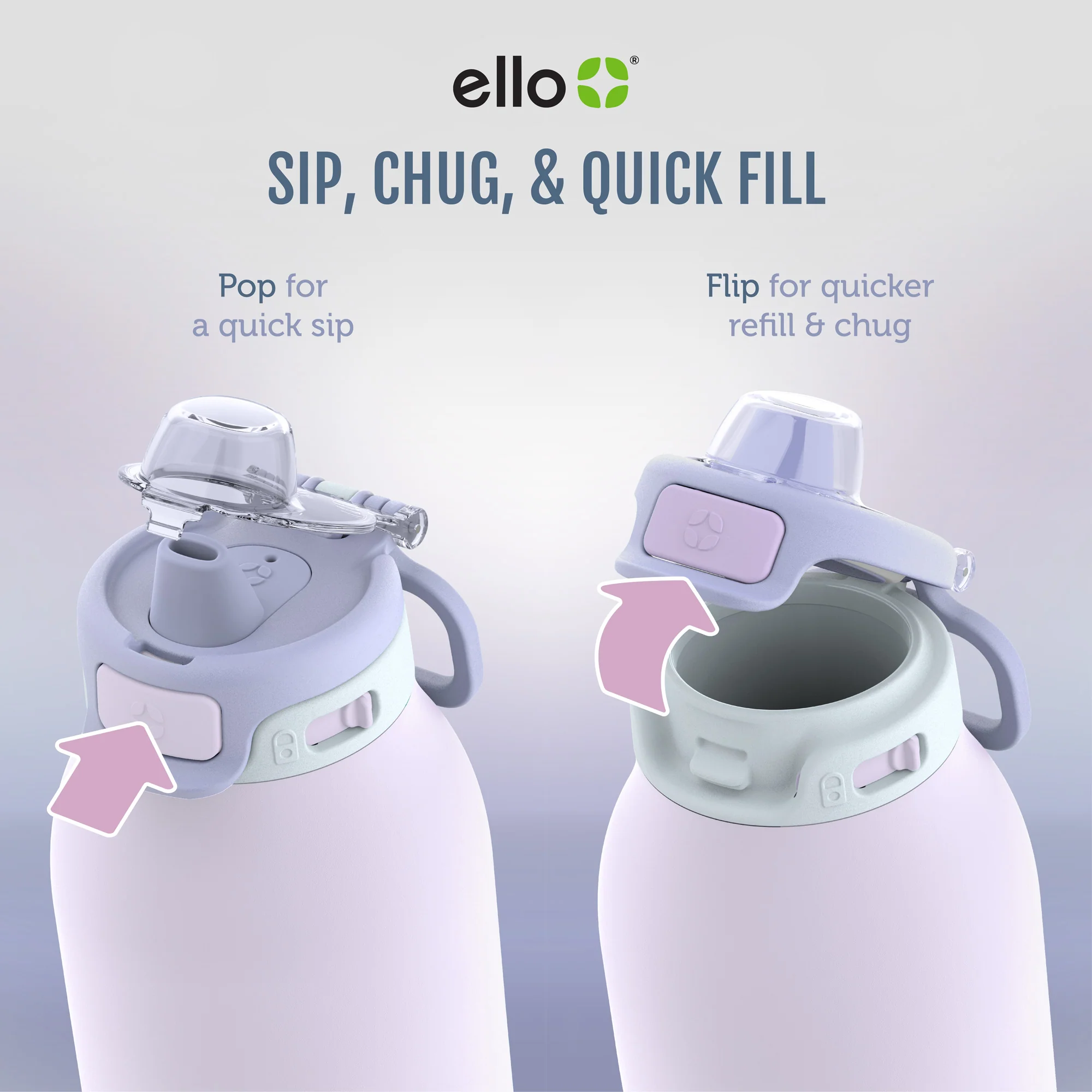 Pop & Fill Stainless Steel Water Bottle 58 Pop & Fill Stainless Steel Water Bottle