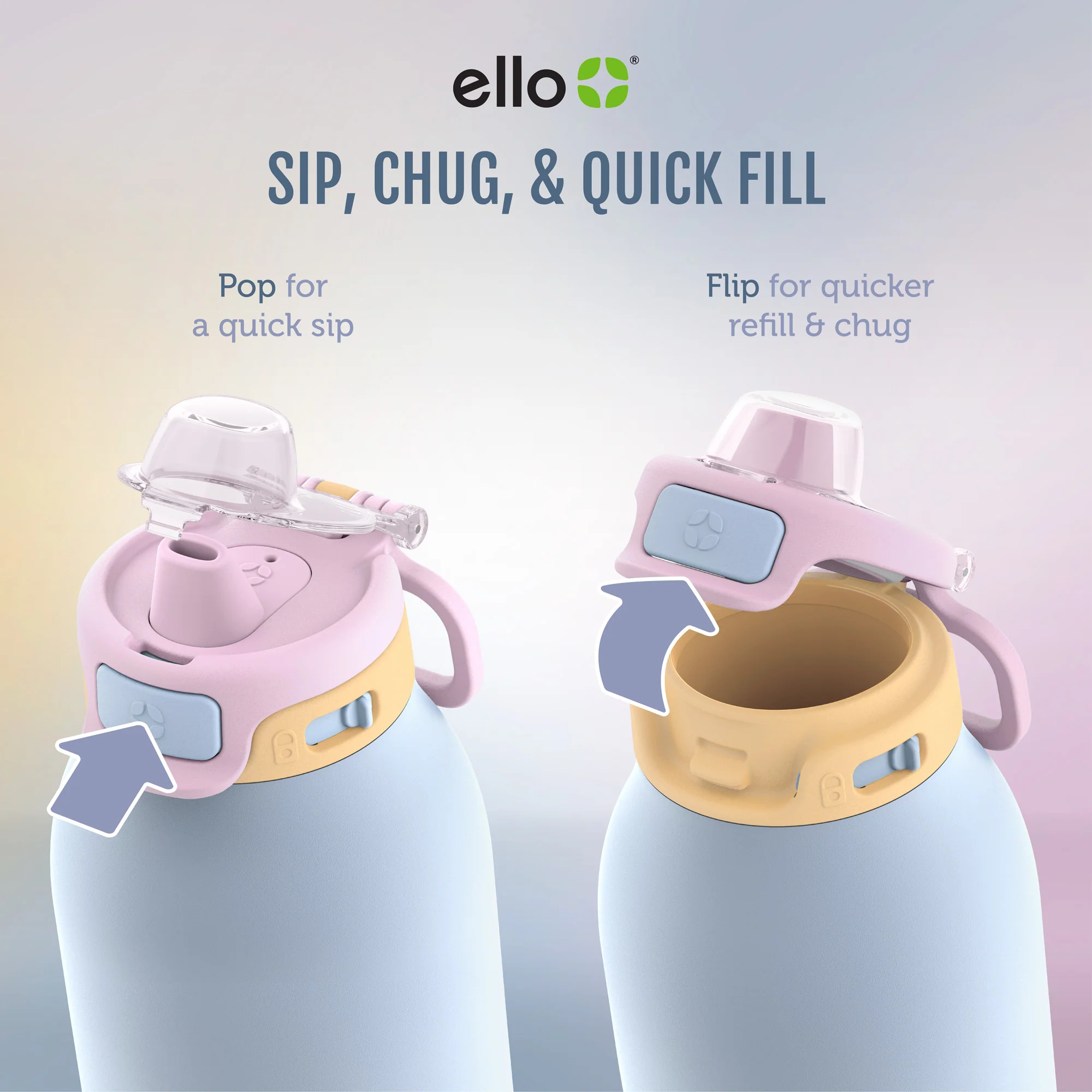 Pop & Fill Stainless Steel Water Bottle 60 Pop & Fill Stainless Steel Water Bottle