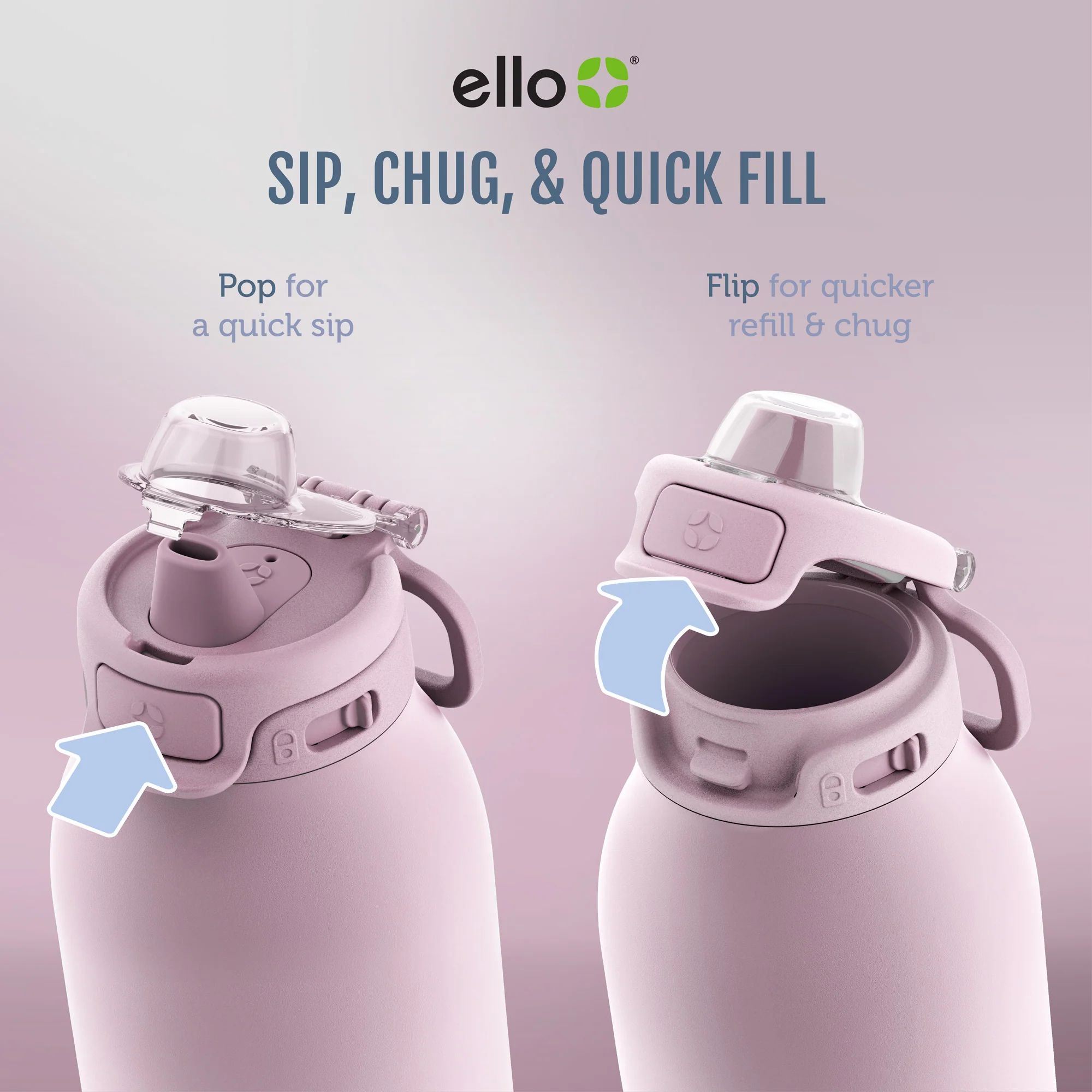 Pop & Fill Stainless Steel Water Bottle 62 Pop & Fill Stainless Steel Water Bottle