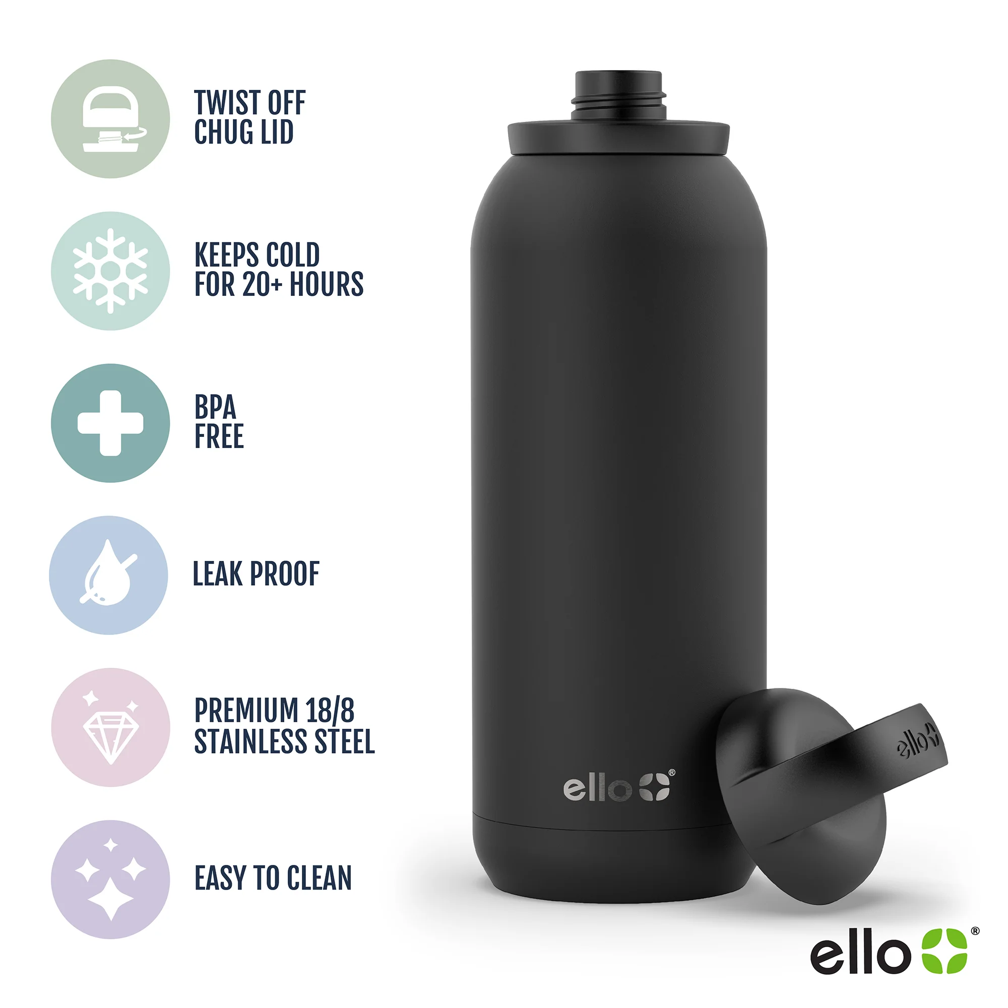 Cooper Twist Stainless Steel Water Bottle 34 Cooper Twist Stainless Steel Water Bottle
