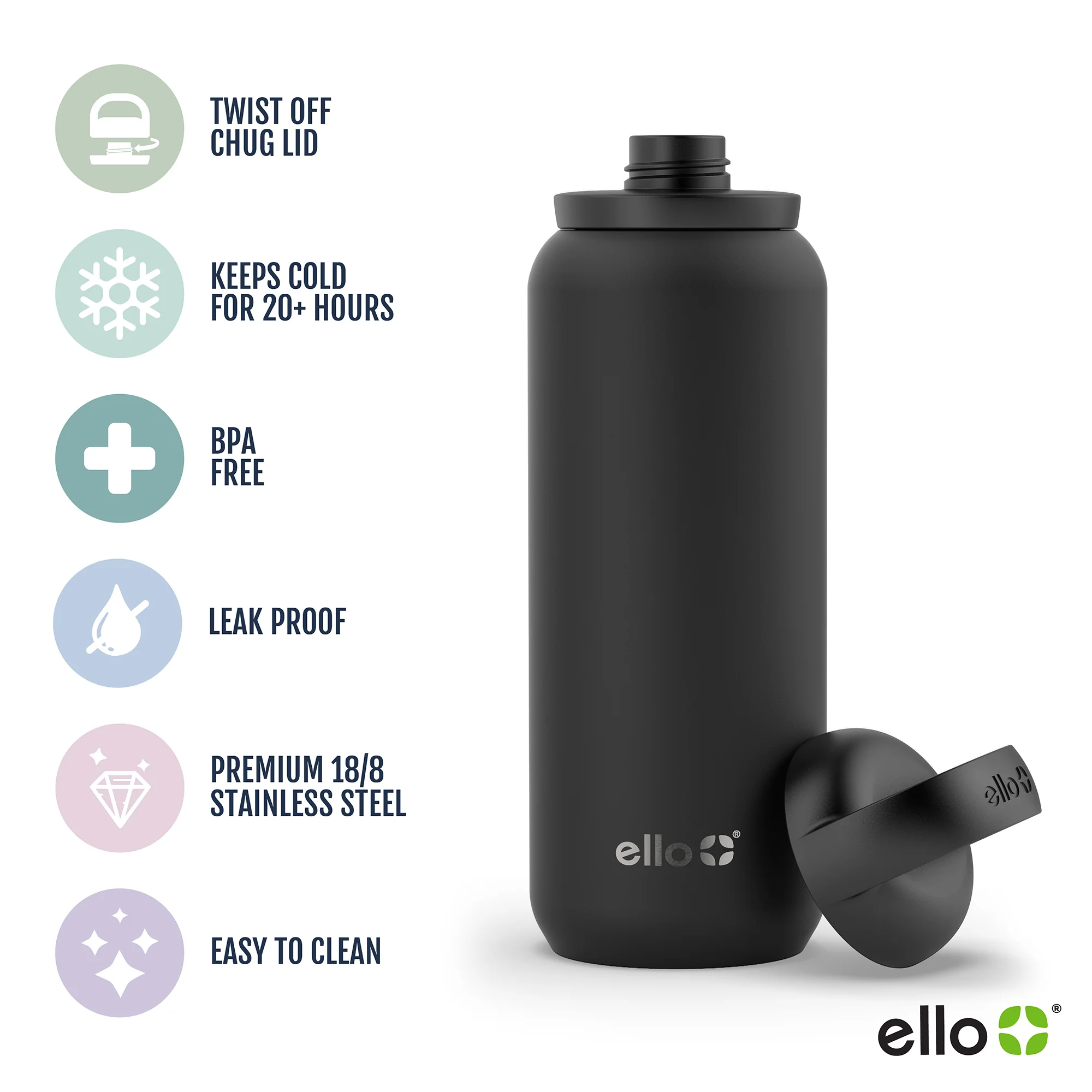 Cooper Twist Stainless Steel Water Bottle 63 Cooper Twist Stainless Steel Water Bottle
