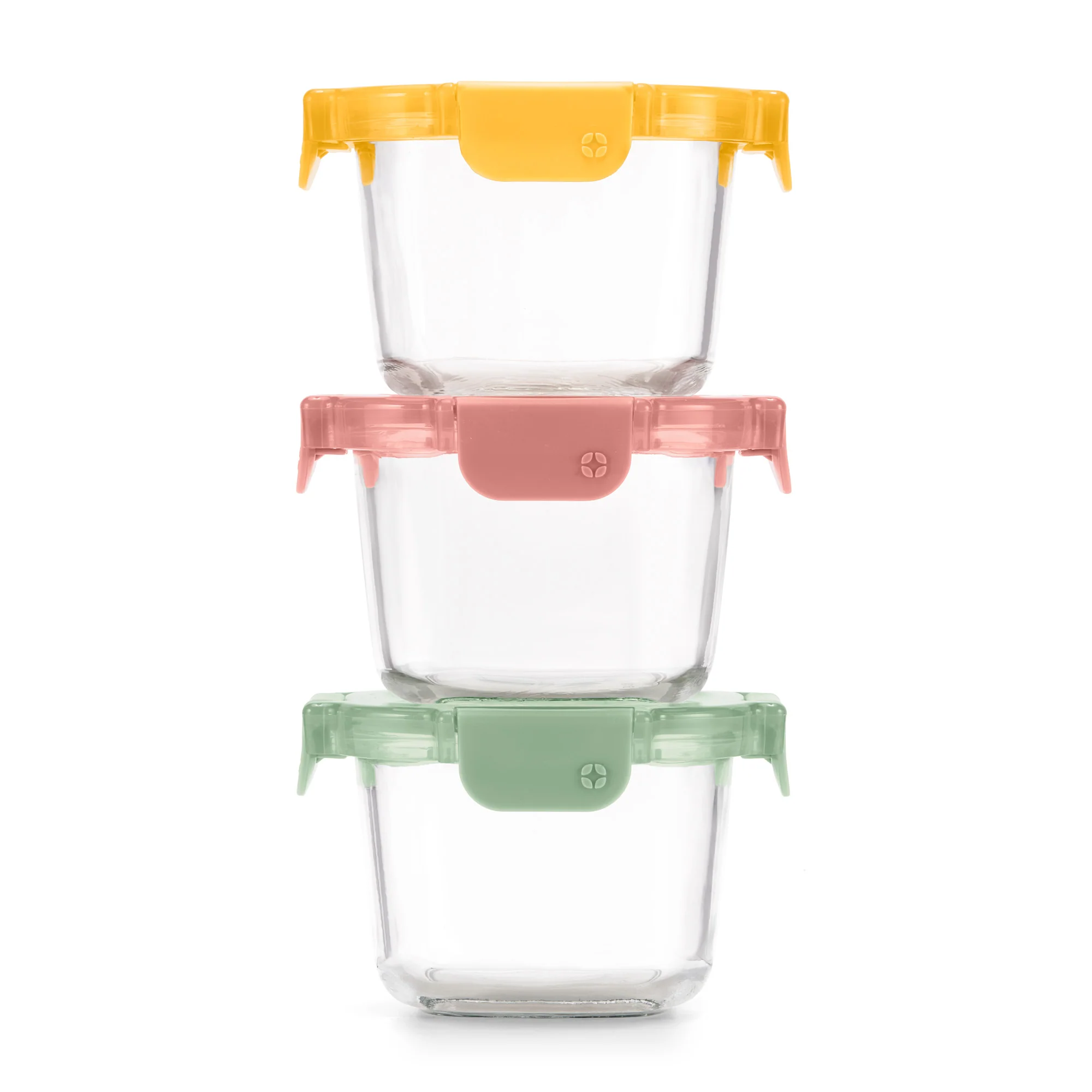 Color Lock? Glass 2 Cup Round 6pc Set
