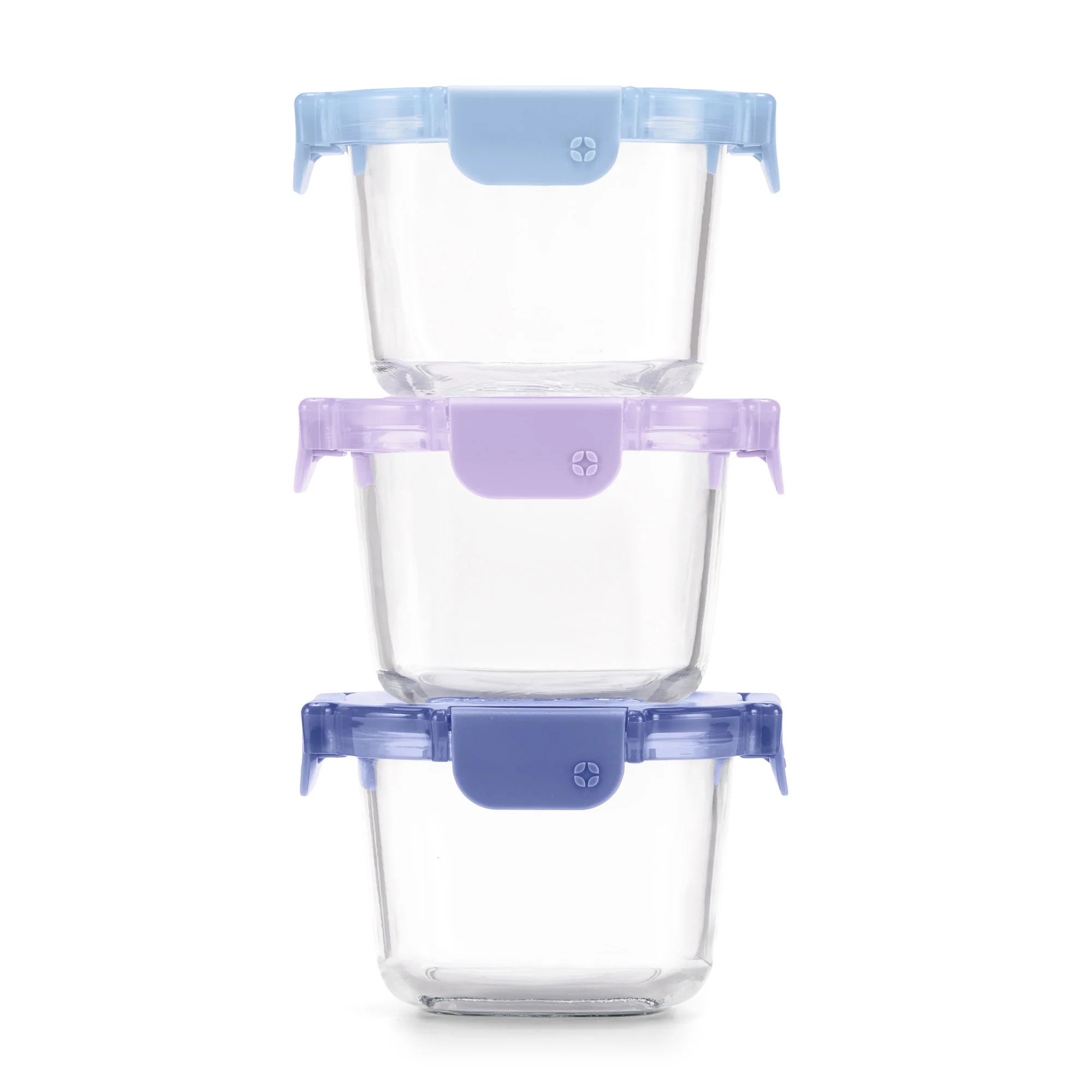 Color Lock? Glass 2 Cup Round 6pc Set