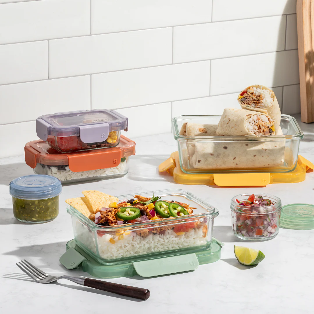 Color Lock? Glass 12pc Mixed Meal Prep Set