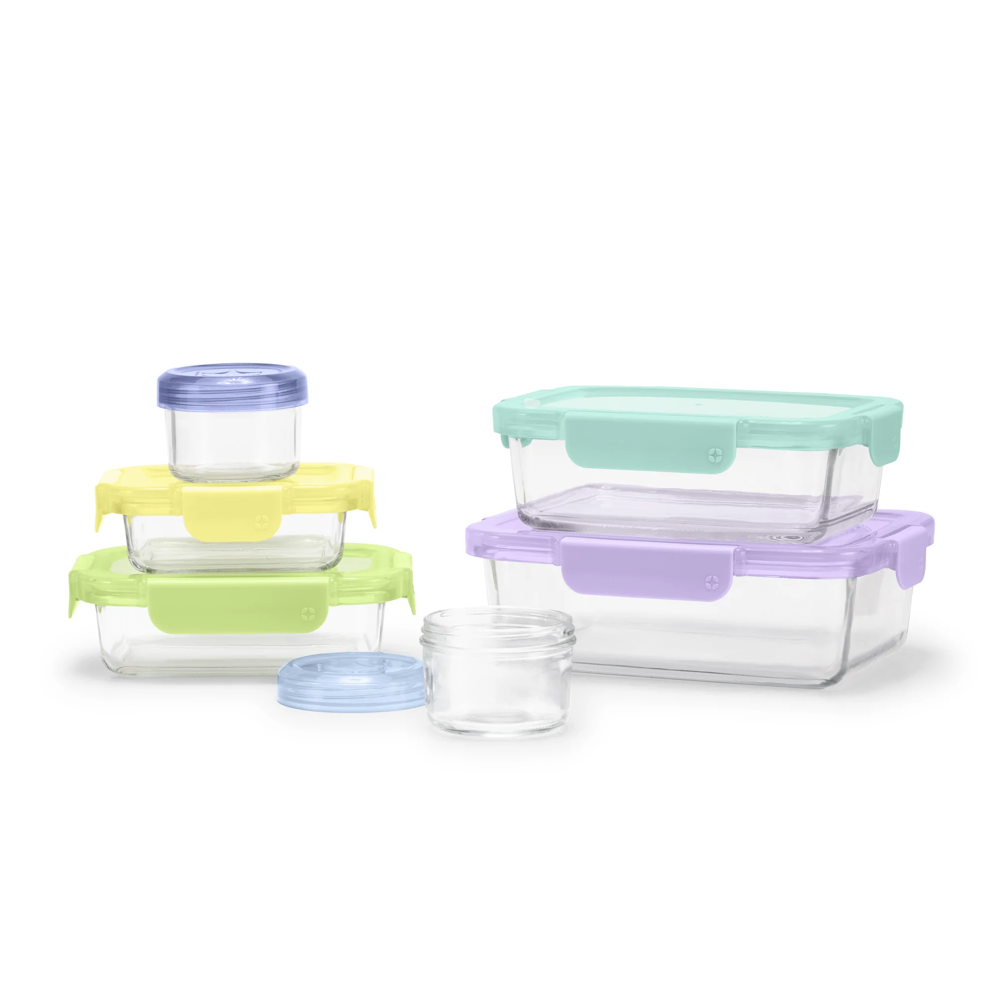Color Lock? Glass 12pc Mixed Meal Prep Set 5 Color Lock? Glass 12pc Mixed Meal Prep Set
