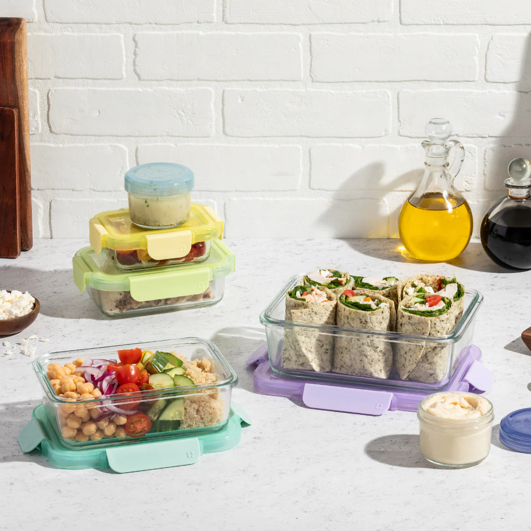Color Lock? Glass 12pc Mixed Meal Prep Set 6 Color Lock? Glass 12pc Mixed Meal Prep Set
