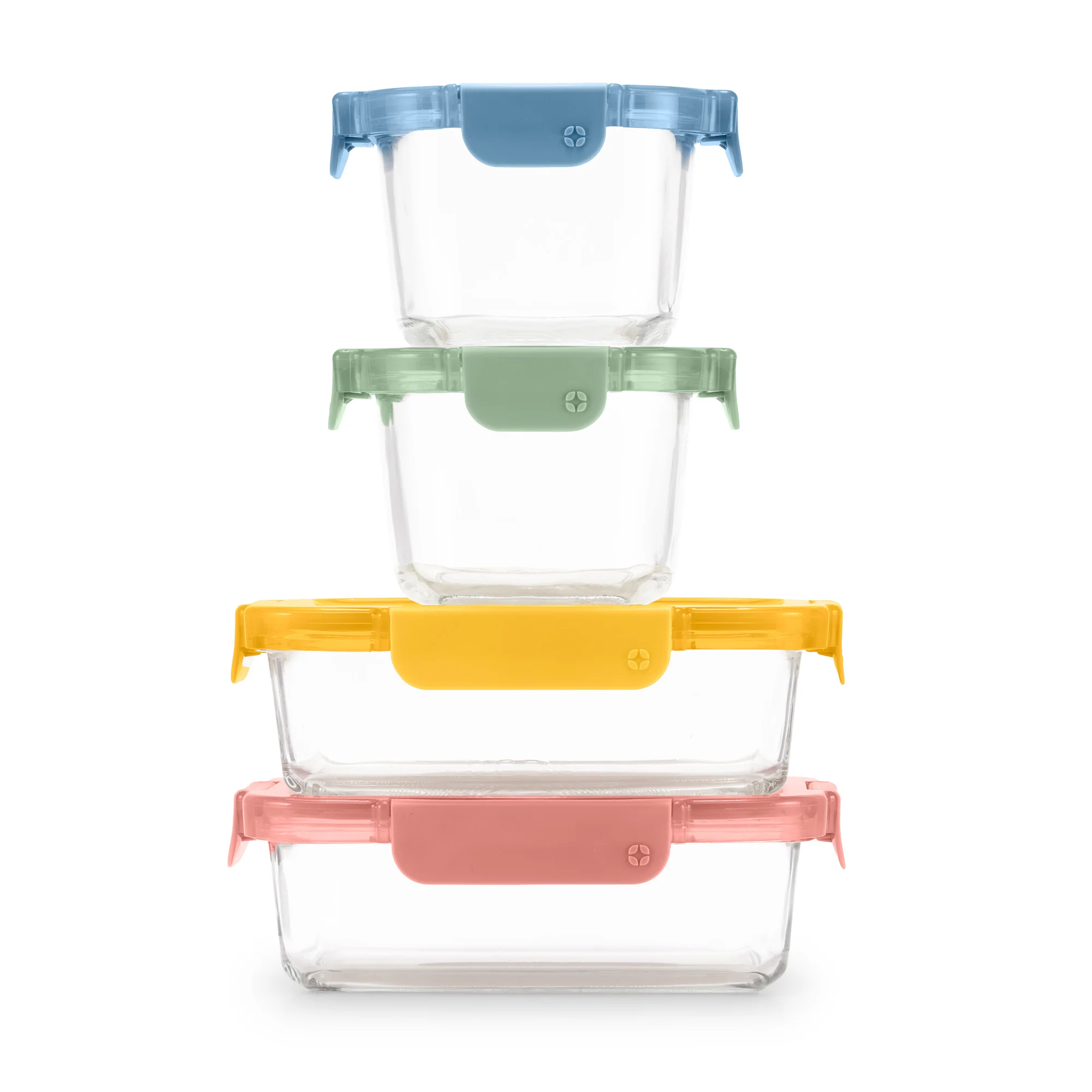 Color Lock? Glass 8pc Mixed Meal Prep Set