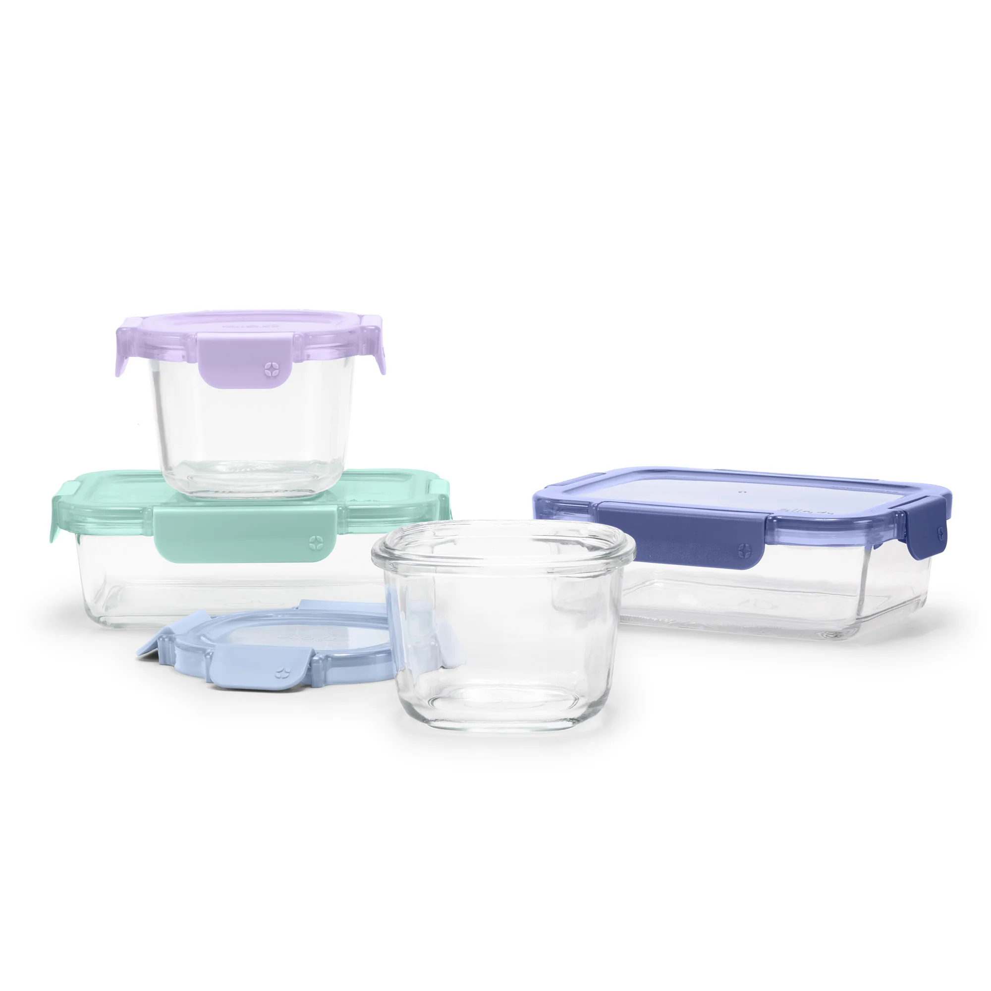 Color Lock? Glass 8pc Mixed Meal Prep Set