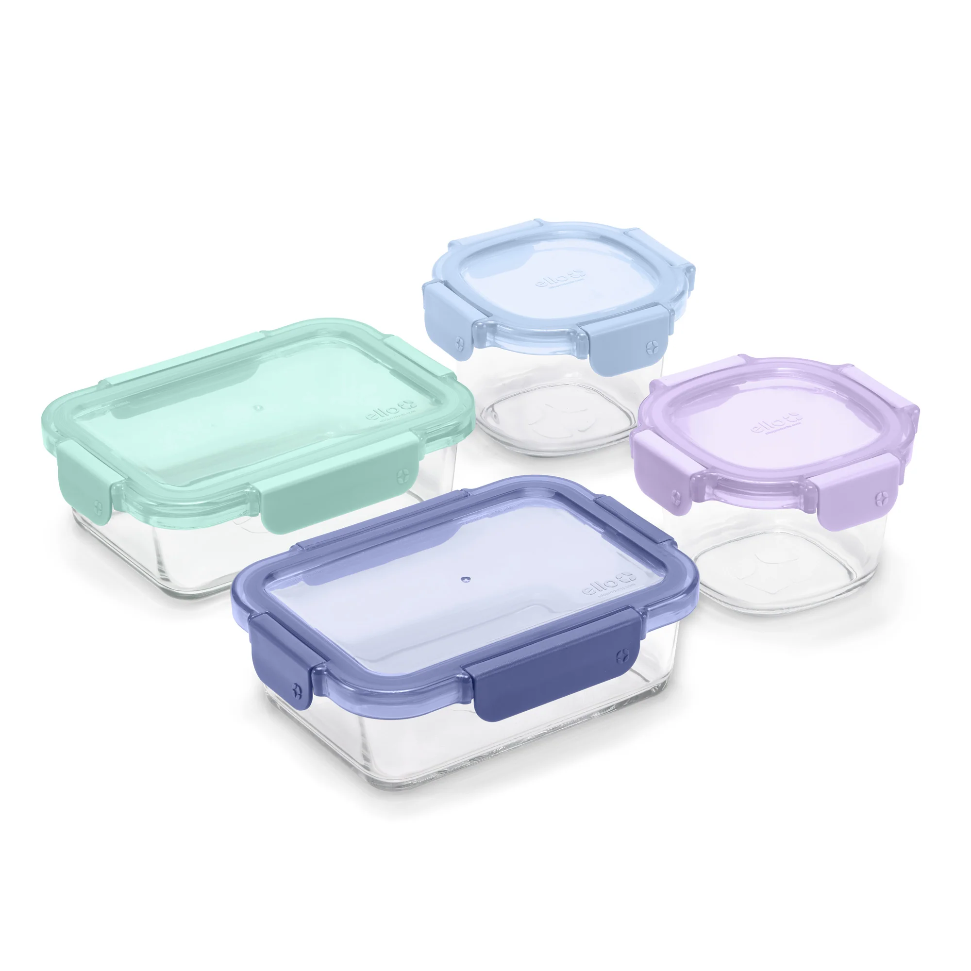 Color Lock? Glass 8pc Mixed Meal Prep Set