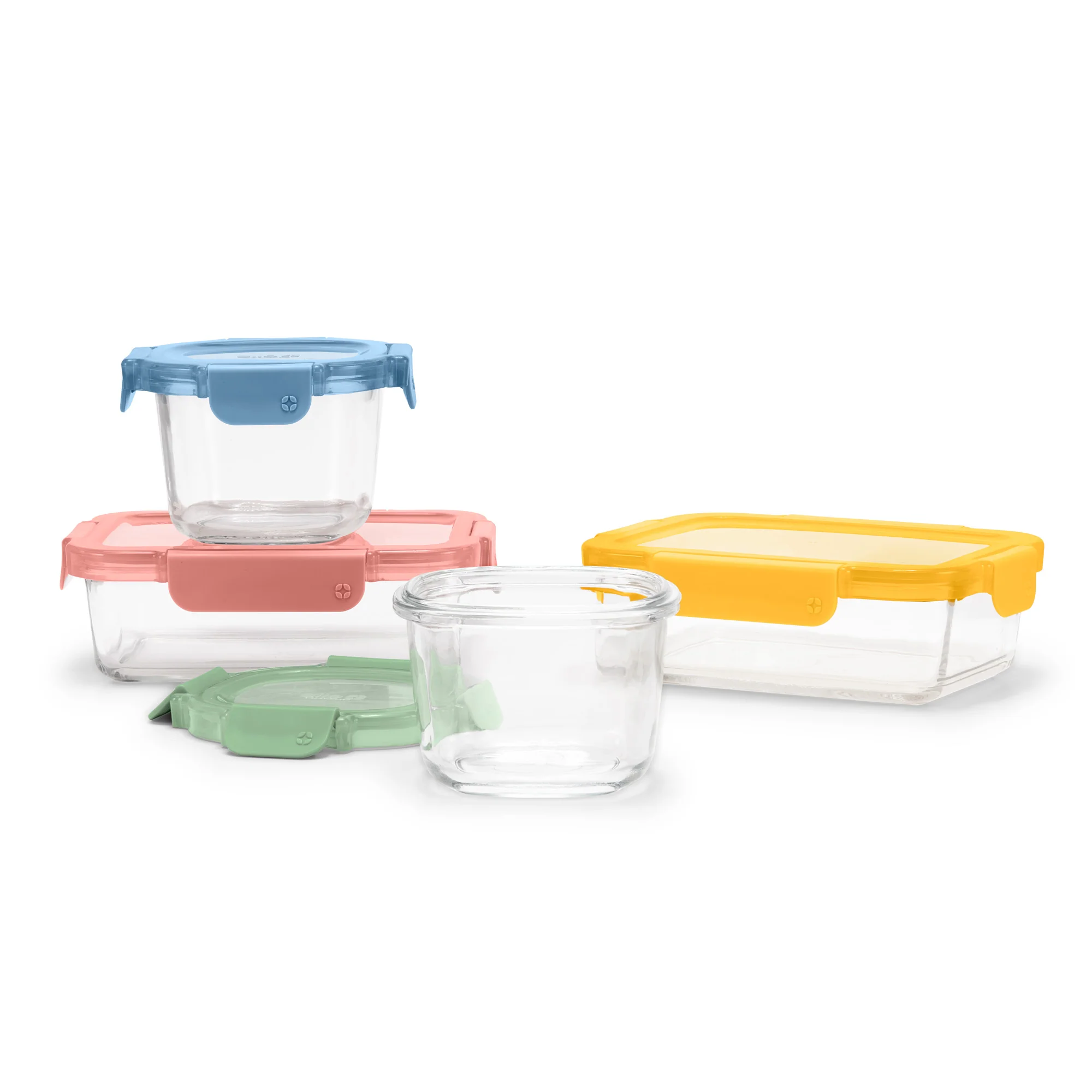Color Lock? Glass 8pc Mixed Meal Prep Set