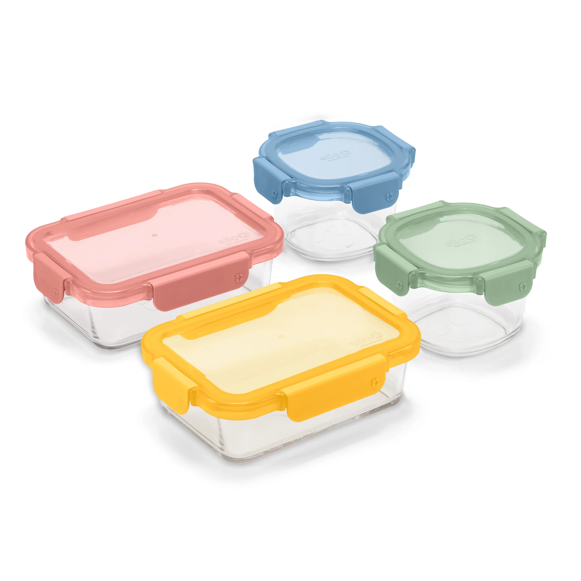Color Lock? Glass 8pc Mixed Meal Prep Set